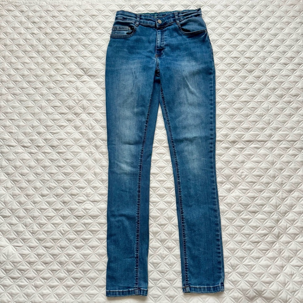 Boden Youth Blue Denim Skinny Jeans Size 13 Long